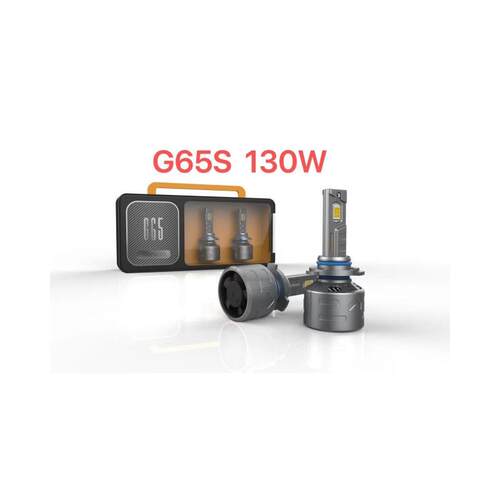 爆品G65汽车LED前大灯超亮聚光大功率130W双铜管h4h11h79005