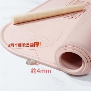 新款 直銷硅膠揉面墊加厚搟面墊和面墊搟面杖面粉刮板5件套烘焙套