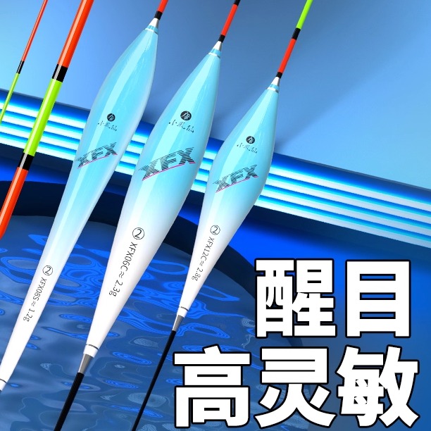 达摩鱼漂轻口高灵敏野钓浮漂正品鲫鱼漂加粗醒目纳米浅水漂套装