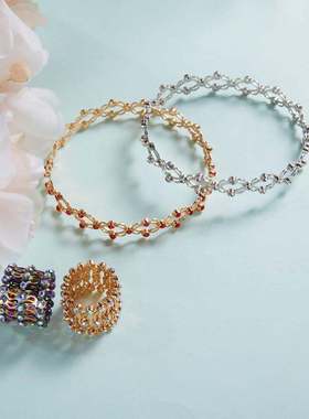 极速New Design Magic 2in1Folding RetractNable Ring Zircon