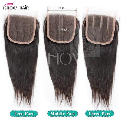 极速Wig hair block natural cxolor 4 * 4 lace closure straigh