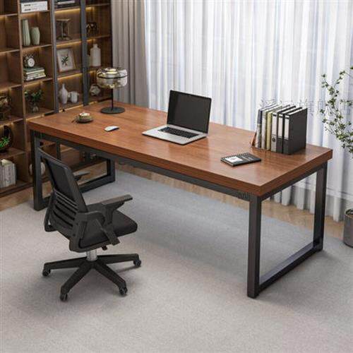 新品单人电脑桌带椅o子 长桌子工作台职员办公桌椅组合长条桌大板