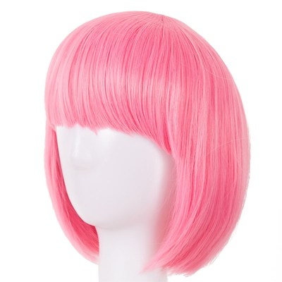 极速Pink Wig Fei-Show Synthetic Heat ResistOant Short Wavy H