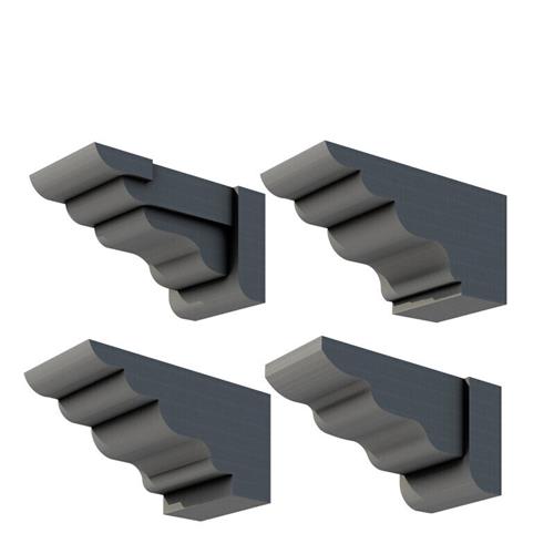 极速【好物】泡沫k梁托 室外eps外墙装饰线条石膏边框泡沫别墅窗