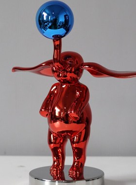 极速Modern simple resin ear electroplating DumboT playing ba