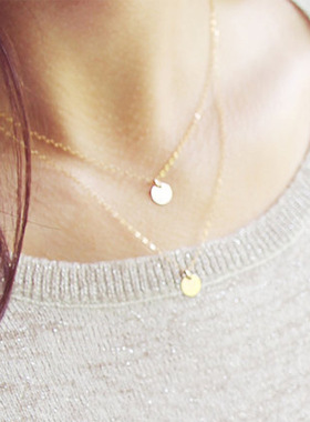 极速Accbessories Metal Necklace multi-layer Sequin Necklace