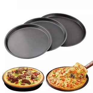 Tray Plate Non Steel Carbon Dish Deep Pan Pizzia 极速Round