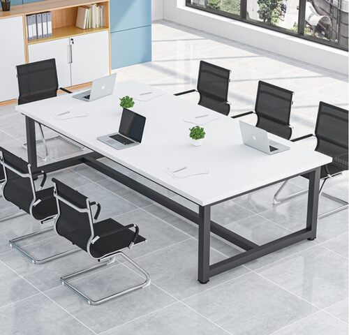 新品会议桌长桌简约m现代会议室长方形2.4米1米6办公桌多人位电脑