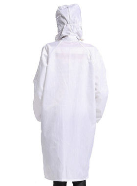 极速星工(XINGONG)大褂长袖聚酯纤维L导电纤维防静电防尘连帽白