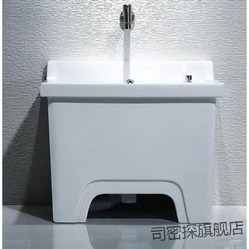 新品地拖盆 拖布拖洗盆把池盆 地拖F池家用高布拖把池大号陶瓷拖