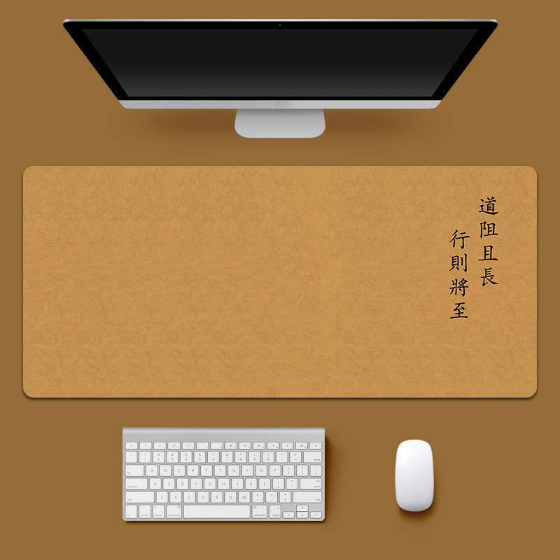 新品鼠标垫大号国风艺术简约文字加厚锁边笔记本电脑桌Z垫子防滑