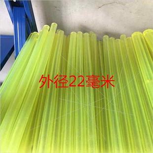 极速外径22聚氨酯优力q空心胶棒PU棒弹性胶橡胶棒定制R冲垫管材片