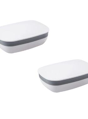 极速Soap Dish Shower Case Holder BathHroom Box Container Tra
