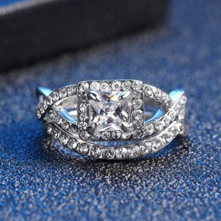 jewelry ringt fashion delicate 极速Fashion diamond womens