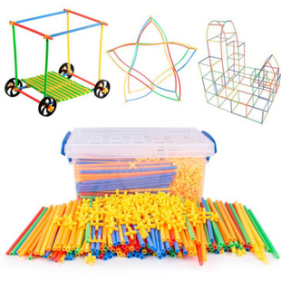 Straw BuildiIng 极速100 Joint Plastic Blocks Funny 700pcs