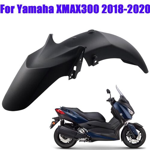 新品XMAX300前挡泥板原厂导流罩 摩托车M侧盖外观件亮黑磨砂排气