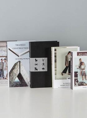 极速l假书仿真书j装饰品创意设公室桌办面摆摆件书壳样客厅板房道