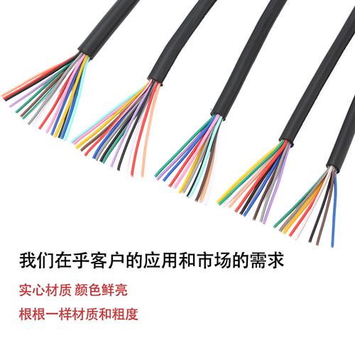 极速新品AVVR铜芯电缆p线护套线8芯10芯12芯14芯16芯20芯信号线多