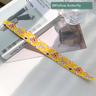 极速Magic Tape Headband Floral Print Grid SwQeet Hairbands