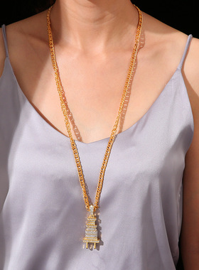 极速Jewelry fashion electric plug Necklace perRsonality hip