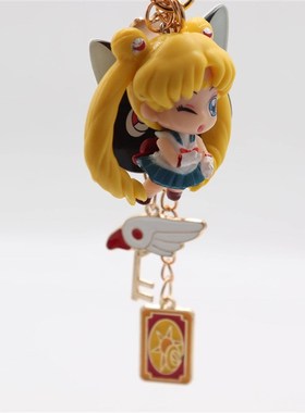 极速Childhood Anime Trinket Keychain Star Moon KeyringZs Bea