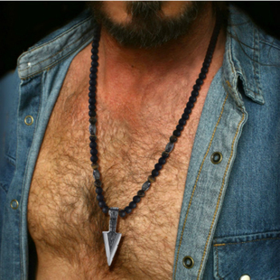 极速new2021 Classic pArrow Pendant Necklace Men Handmade Tig