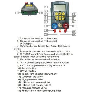 Pressure Vacuum Gauge JDigital Press Refrigeration 极速Dy517