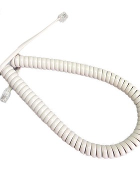极速10pcs  35cm White Telephone cord pure CoppeRr OFC wire p