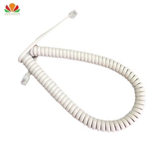Telephone cord wire 35cm OFC White CoppeRr 极速10pcs pure