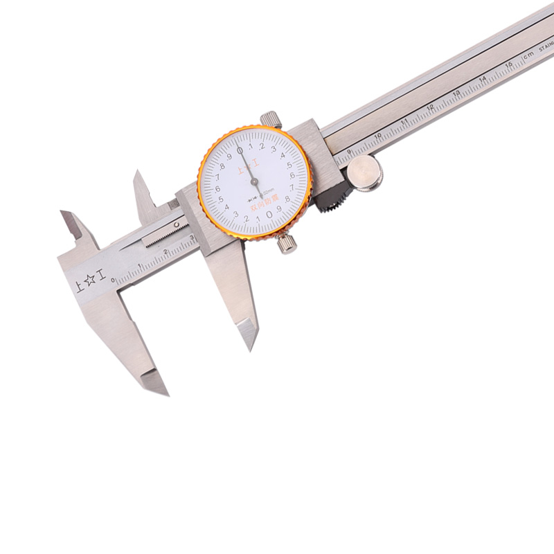 极速上工不锈钢高精度带表卡尺油表游标卡尺0-150-200X-300mm