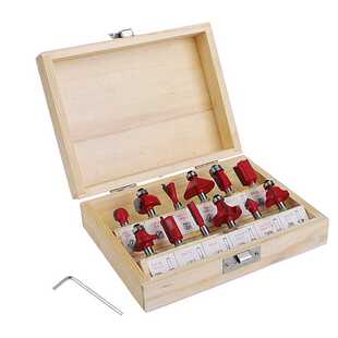 新品12 Pcs 1/4 Inch Shank Tungsten Carbide RoPuter Bit Woodw
