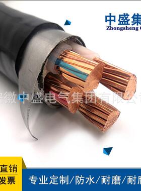 中盛铠装屏蔽电力电缆 YJVP22 3*95+1*70