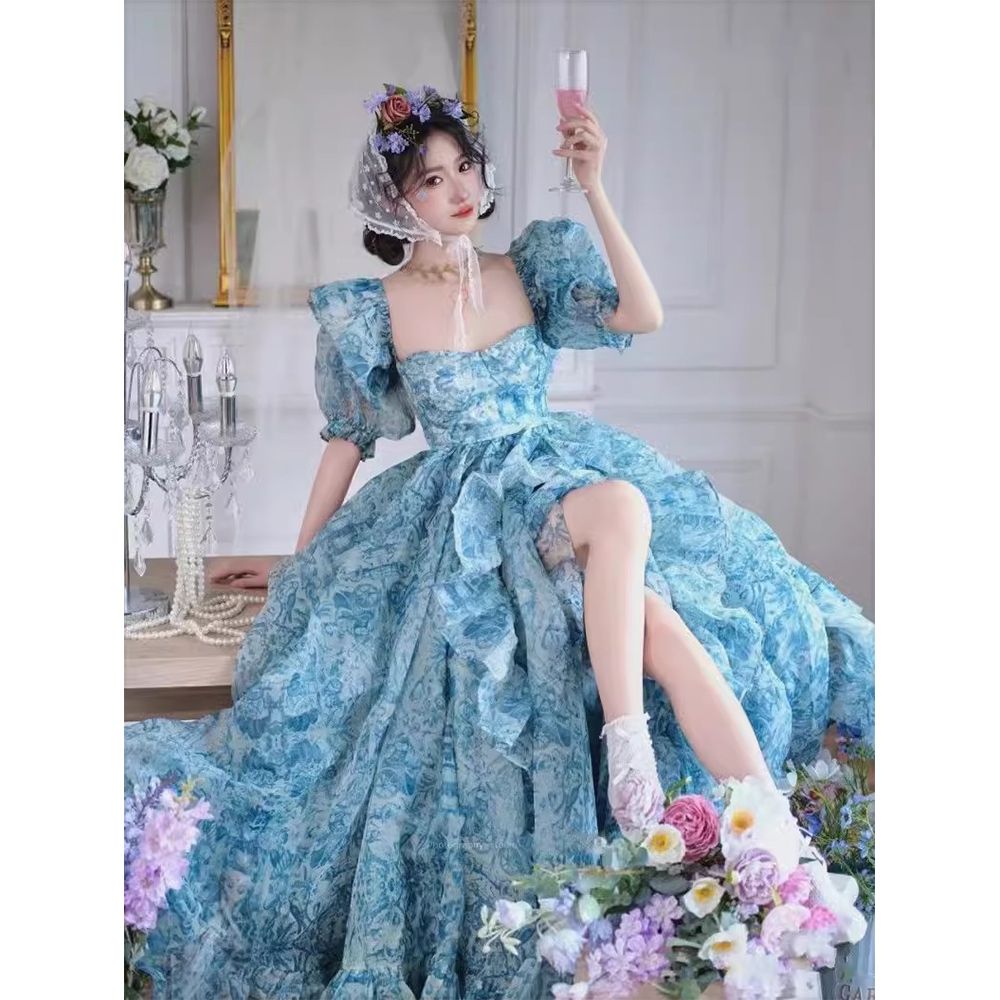 夏季新款复古油画风小清