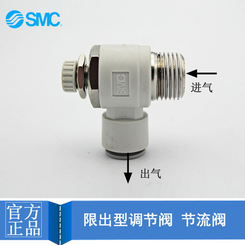 原装正品SMC节流阀AS1201F/2201/3201/接头M3/5/2限出型调速阀