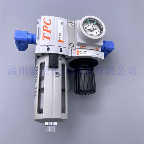 韩国TPC新款二联件压力表内置中心气体处理器PC2B-02DG过滤调压阀