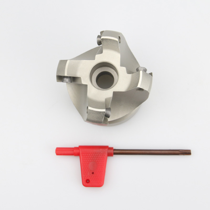 45度铣刀盘刀盘加工中心刀具立铣刀合金木工铣刀钨钢1204铣刀片