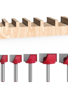 6柄清底刀木工铣刀开槽刀具雕刻机数控刀具红色平U底刀钨钢合金片