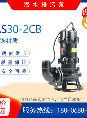 AV14-4型撕裂式潜水泵 AS10-2W/CB型无堵塞清水排放泵 污水排污泵