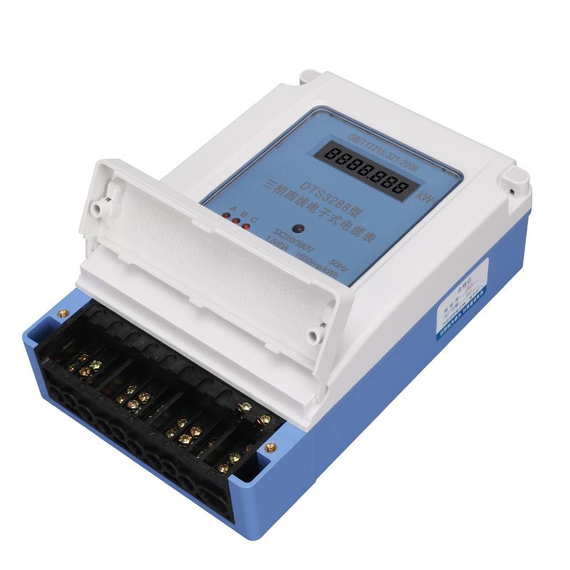 三相四线 线大功率电j表带电流互感器380V三相电子式电度表智能电