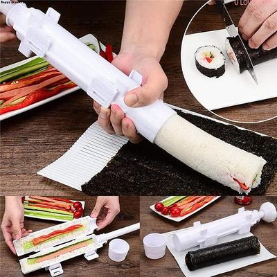 极速Quick Diy Sushi Maker Set Machine Rice MolRd Bazooka Rol
