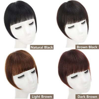 极速LUPU Synthektic False Blunt Bangs Hair Clip In Hair Exte