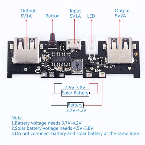 新品Lithium Battery Chargiwng Board Solar Charging Circuit B