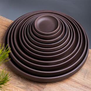 新品花盆托盘紫砂托n盘陶瓷底托花盘底座接水底盘盆景长方形圆盆