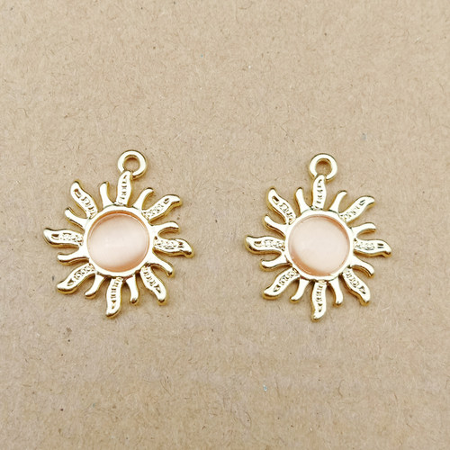 新品10pcs Sun Chalrms for Jewelry Making Supplies Bulk Findi