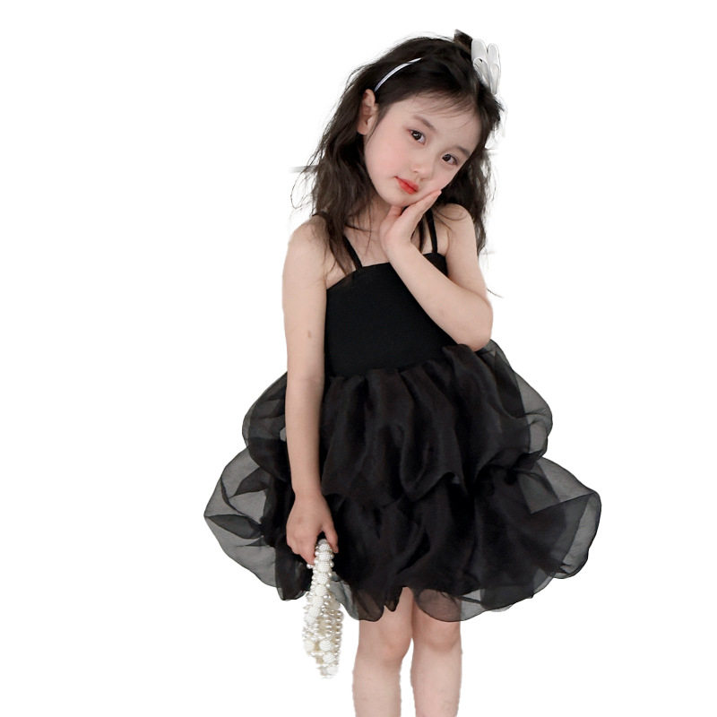 极速女童吊带洋装2023新款儿童韩版黑色纱裙蓬蓬裙V女宝宝夏装公,童装/婴儿装/亲子装,连衣裙,淘宝优惠券,粉丝福利购,淘宝优惠卷