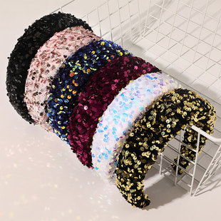 新品Fashion Full mSequin  Hair Accessories Hairbands Sparkly