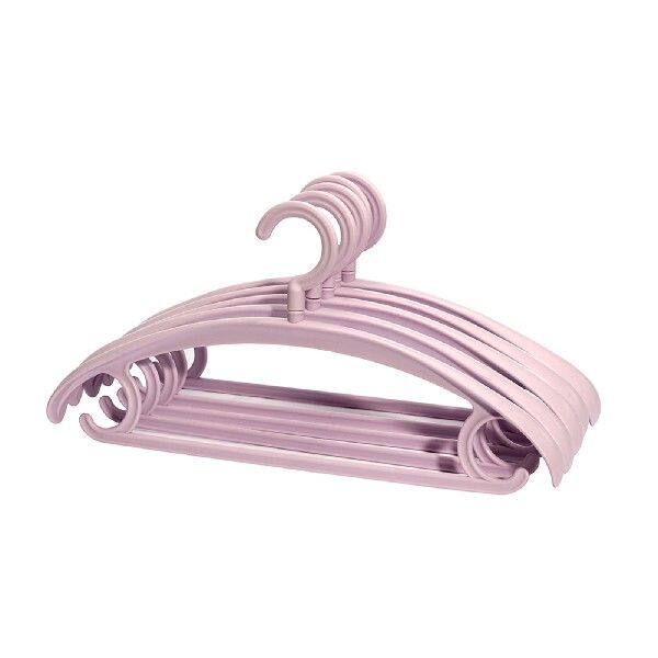 新品..Wide Shouklder Plastic Clothes Rack Multi-Functional R