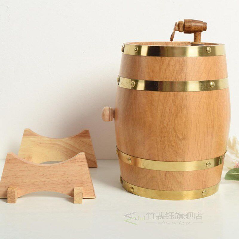 新品Wood Wine Barrel Bevervage Beer Turnover Bucket Large Ca