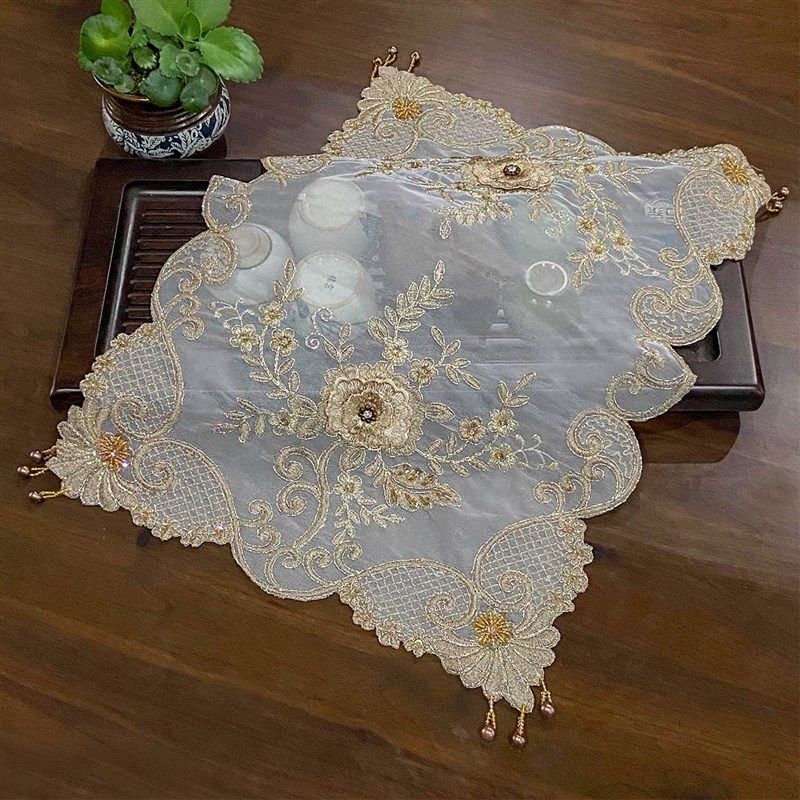 极速茶盘茶具g布巾欧式蕾丝布艺绣花长方形盖巾微波炉家电多用防,居家布艺,万能盖巾,淘宝优惠券,粉丝福利购,淘宝优惠卷