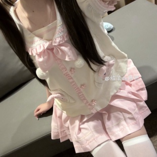 现货 -冲咩幼稚园 -原创软妹jk幼稚园粉色可爱水手服学院风套装